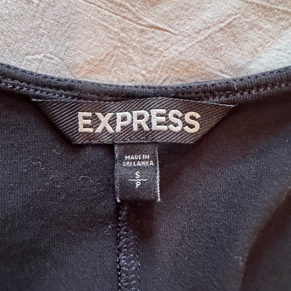 Express Elegant Black Long Sleeve Dress - Picture 3 of 3